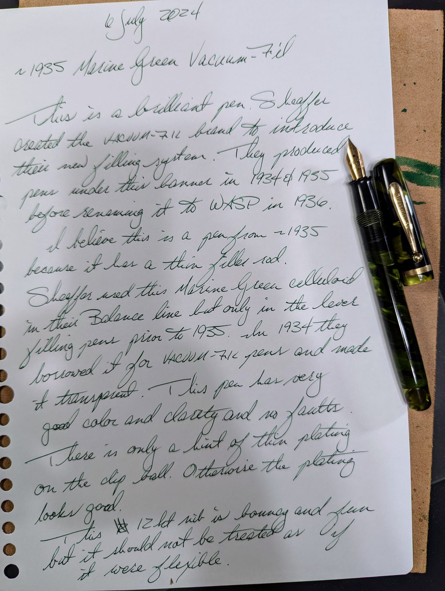 Punta fina de tamaño estándar VACUUM-FIL de color verde marino