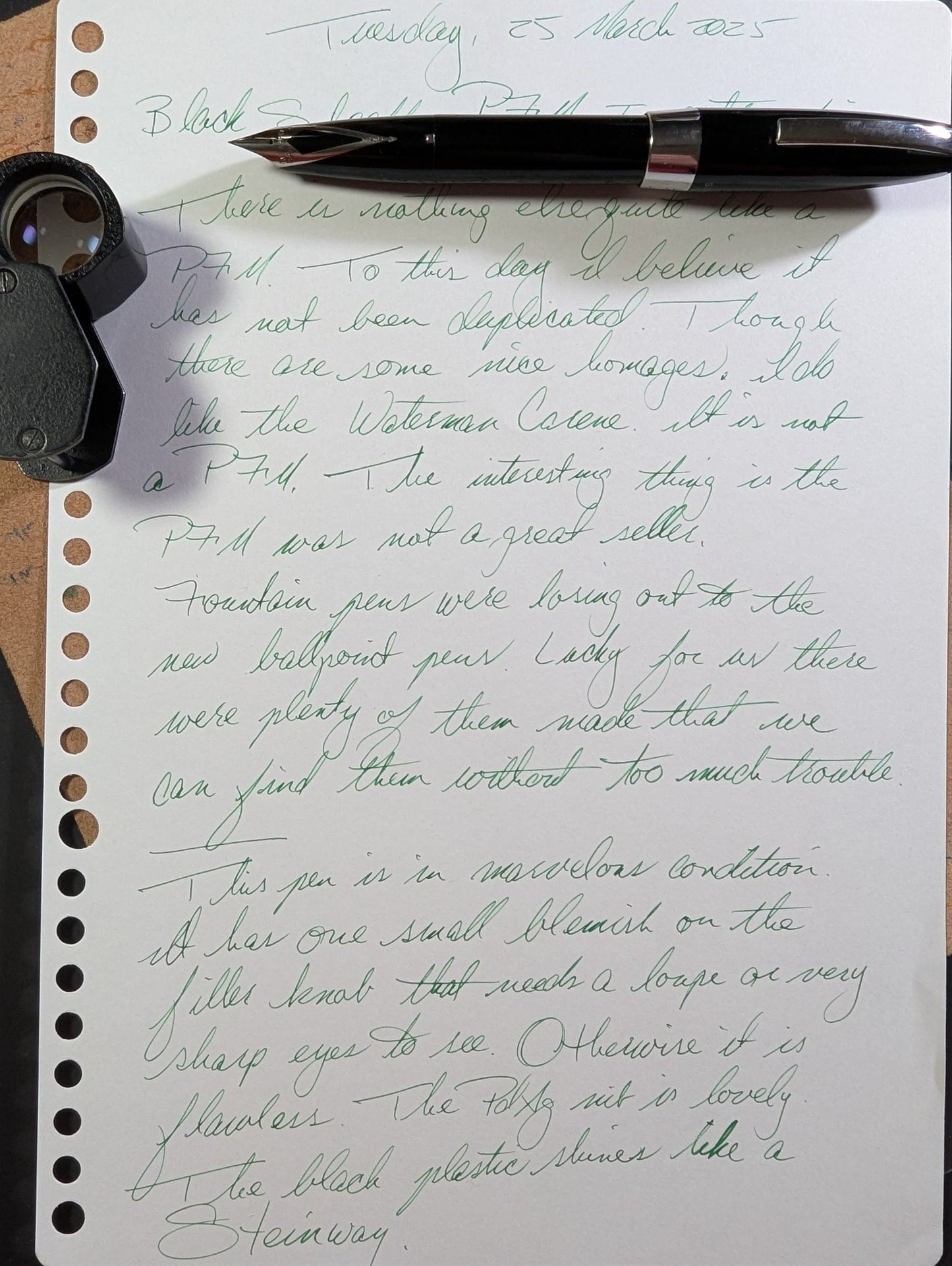 Hidden - Black Sheaffer PFM I - extra-fine point
