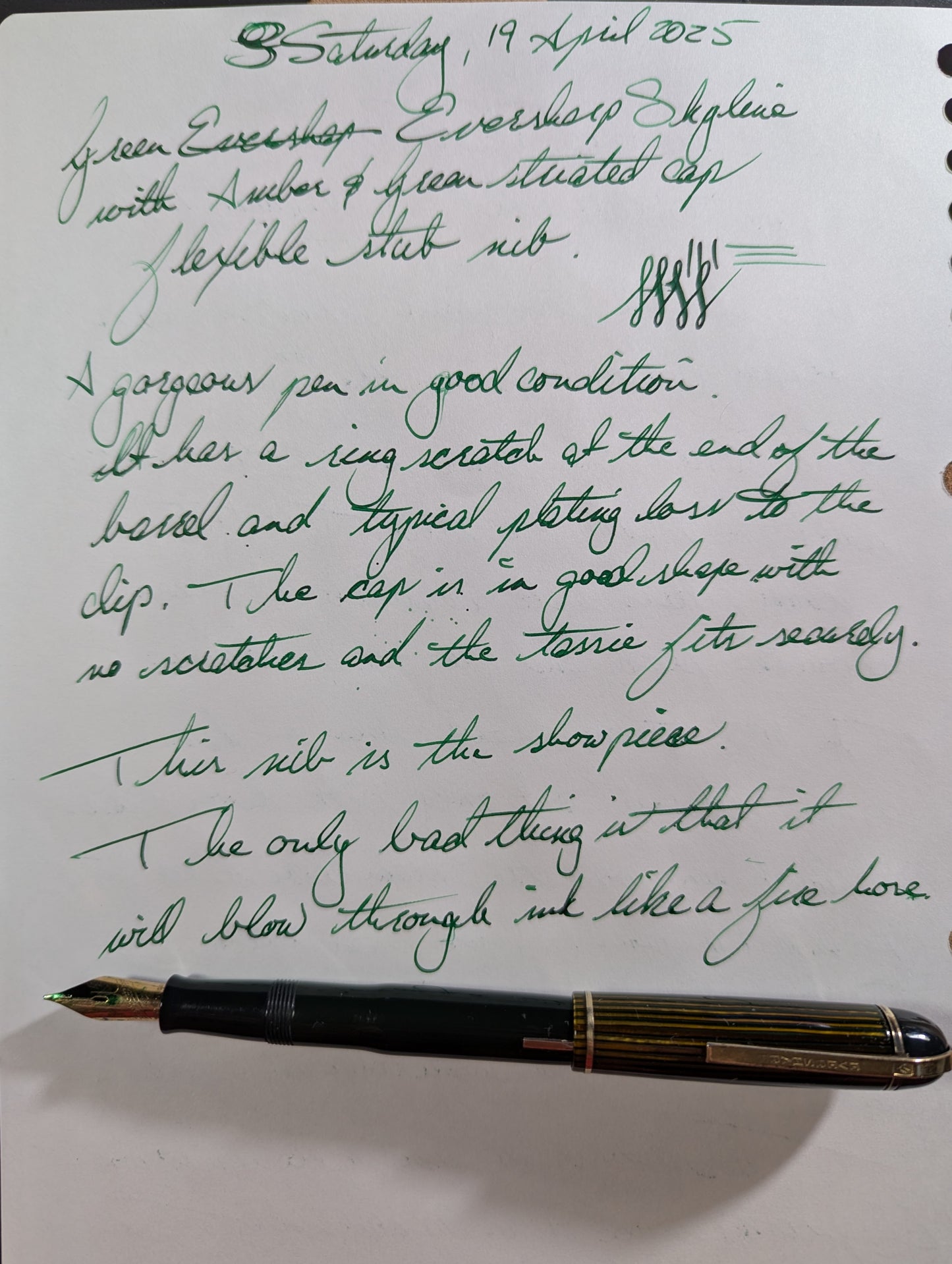Green Eversharp Skyline - Flexible stub