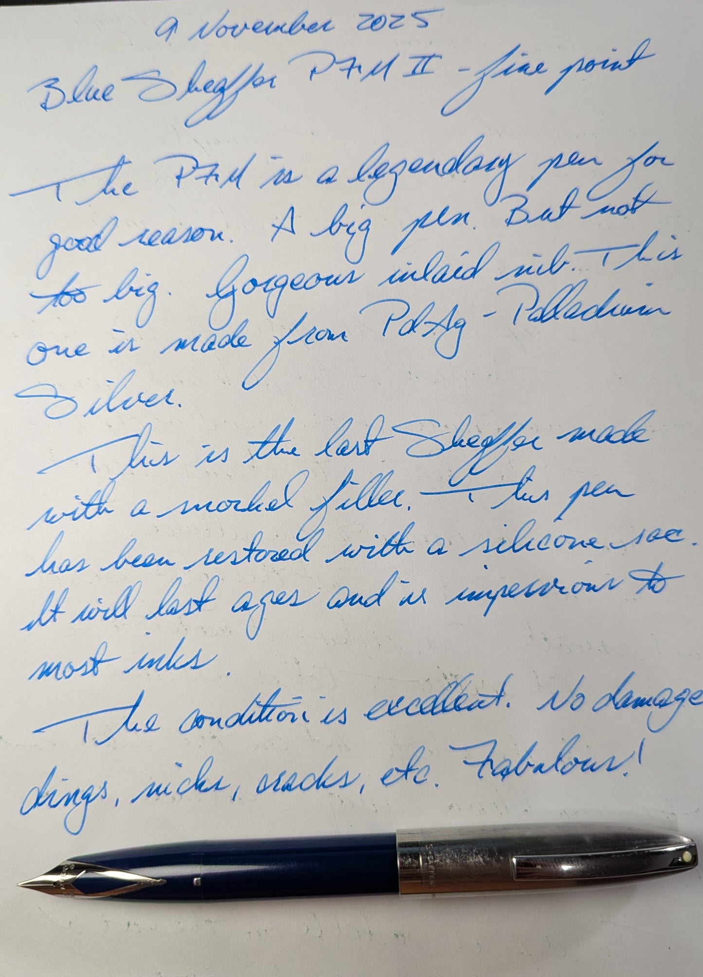 Blue Sheaffer PFM II - fine point