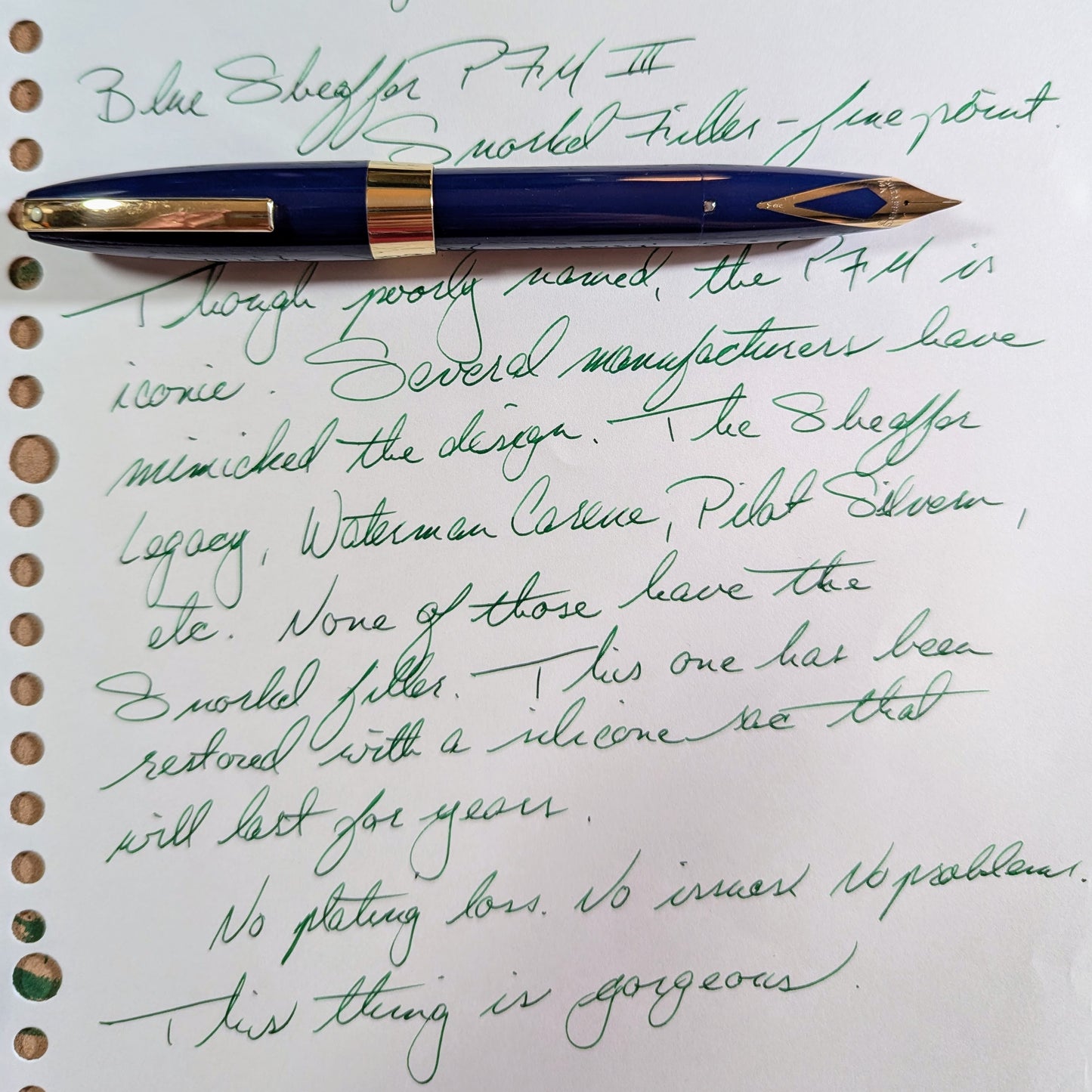 Sheaffer PFM III bleu