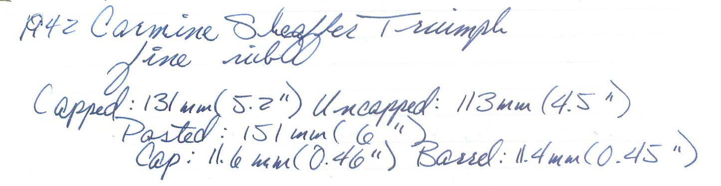 1942 Carmine Sheaffer Triumph