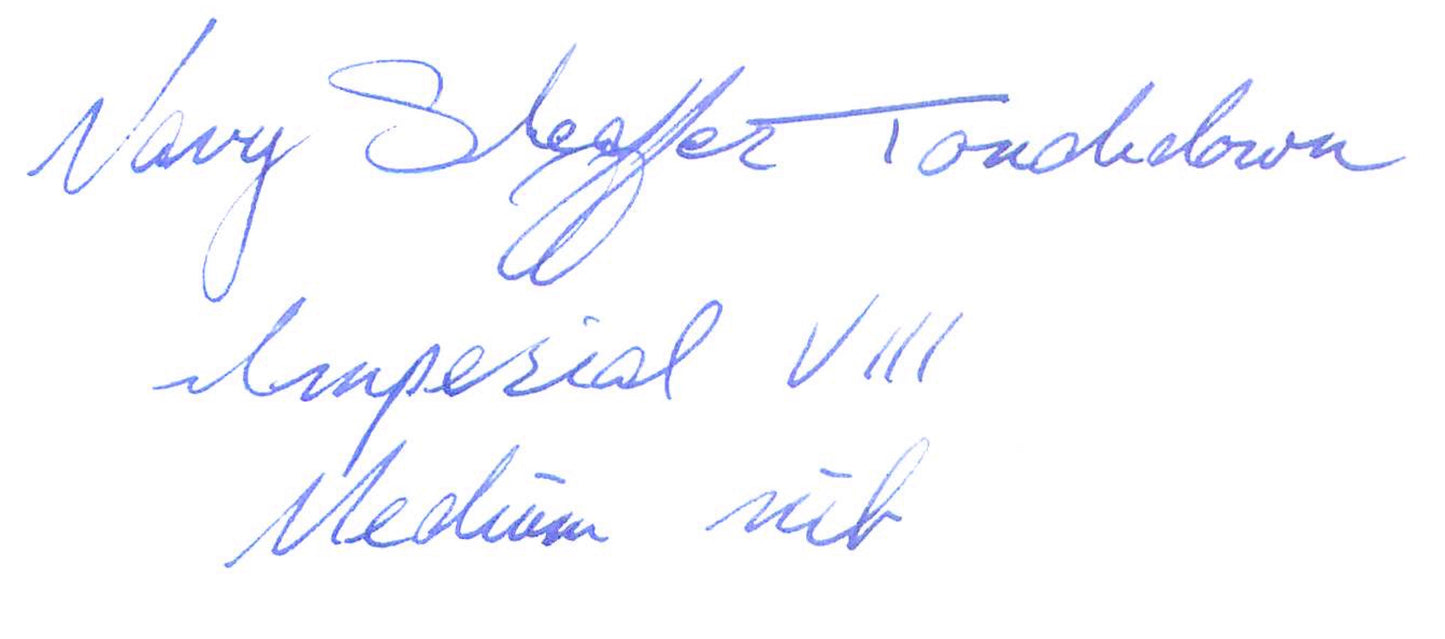 1961-2 Blue Sheaffer Touchdown Imperial VIII