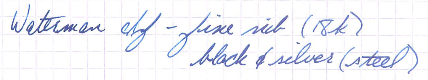 Waterman c/f - squeeze converter - 18k Fine nib