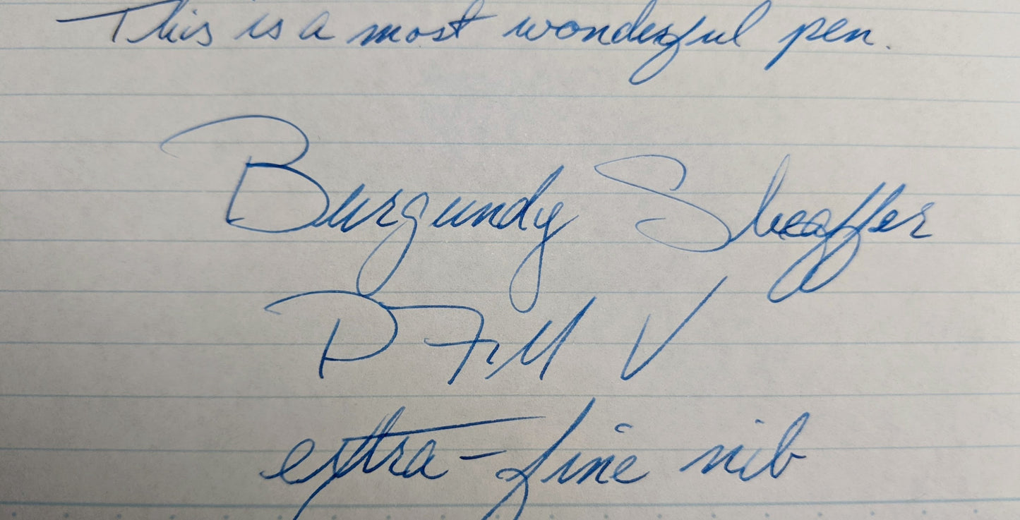 Burgundy Sheaffer PFM V set - extra-fine fountain pen and ball point pen