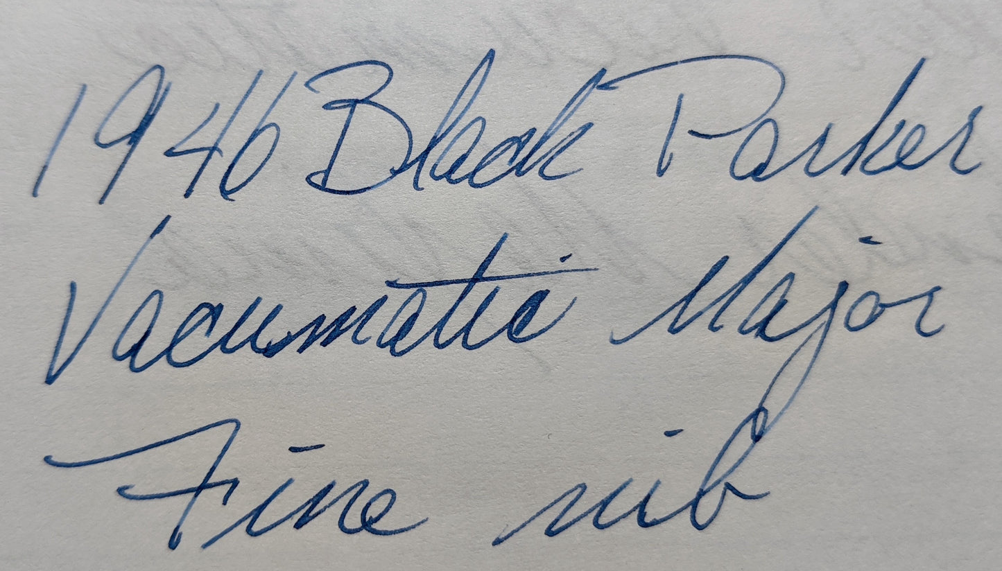 1946 Black Parker Vacumatic Major - fine