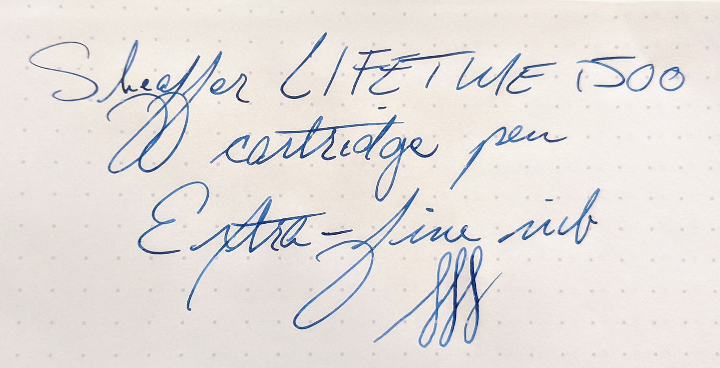 ~1963 Green Sheaffer LIFETIME 1500, punta extrafina