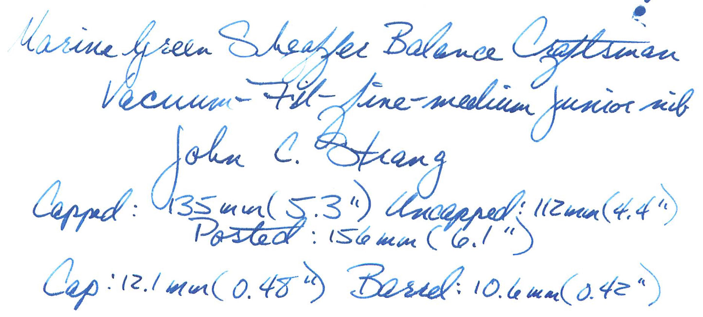 Un trio de stylos Sheaffer Balance Craftsman Vacuum-Fil du milieu à la fin des années 1930