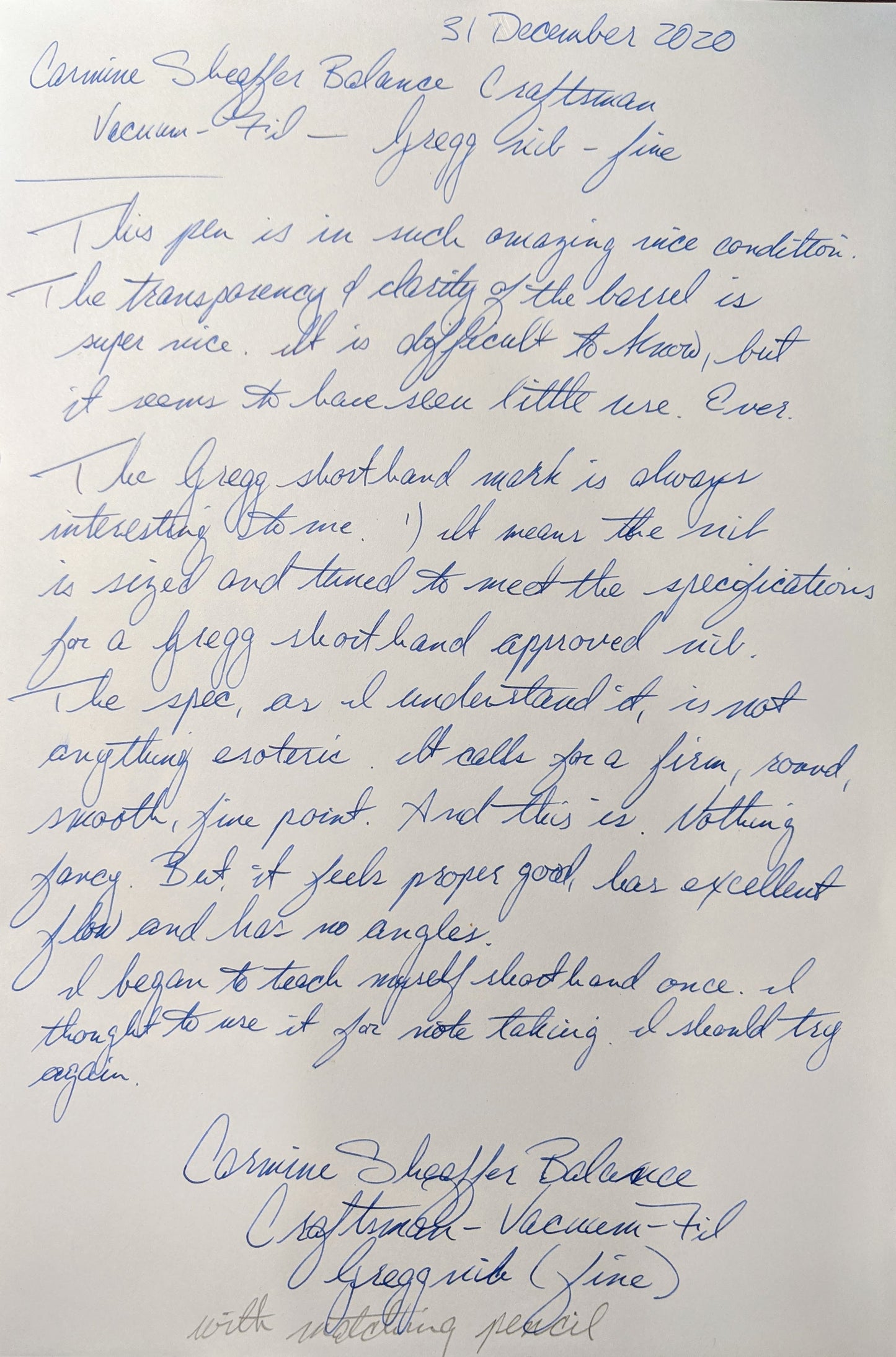 Carmine Sheaffer Balance Craftsman fountain pen & pencil