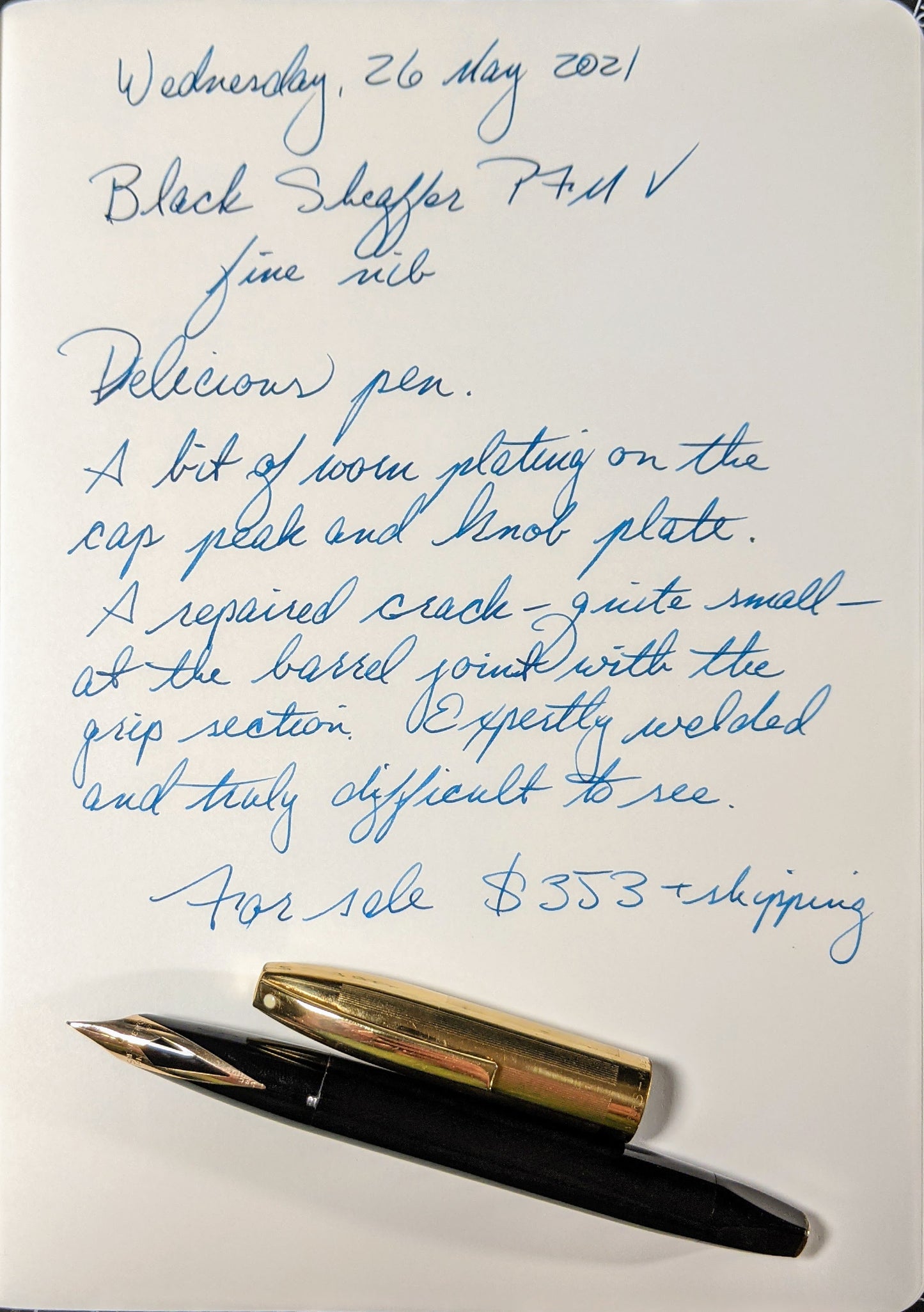 Sheaffer PFM V noir - très bien