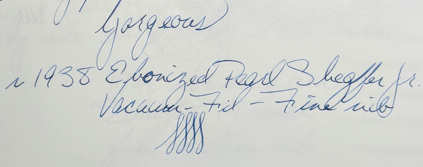 ~1938 Ebonized Pearl Sheaffer Balance Junior