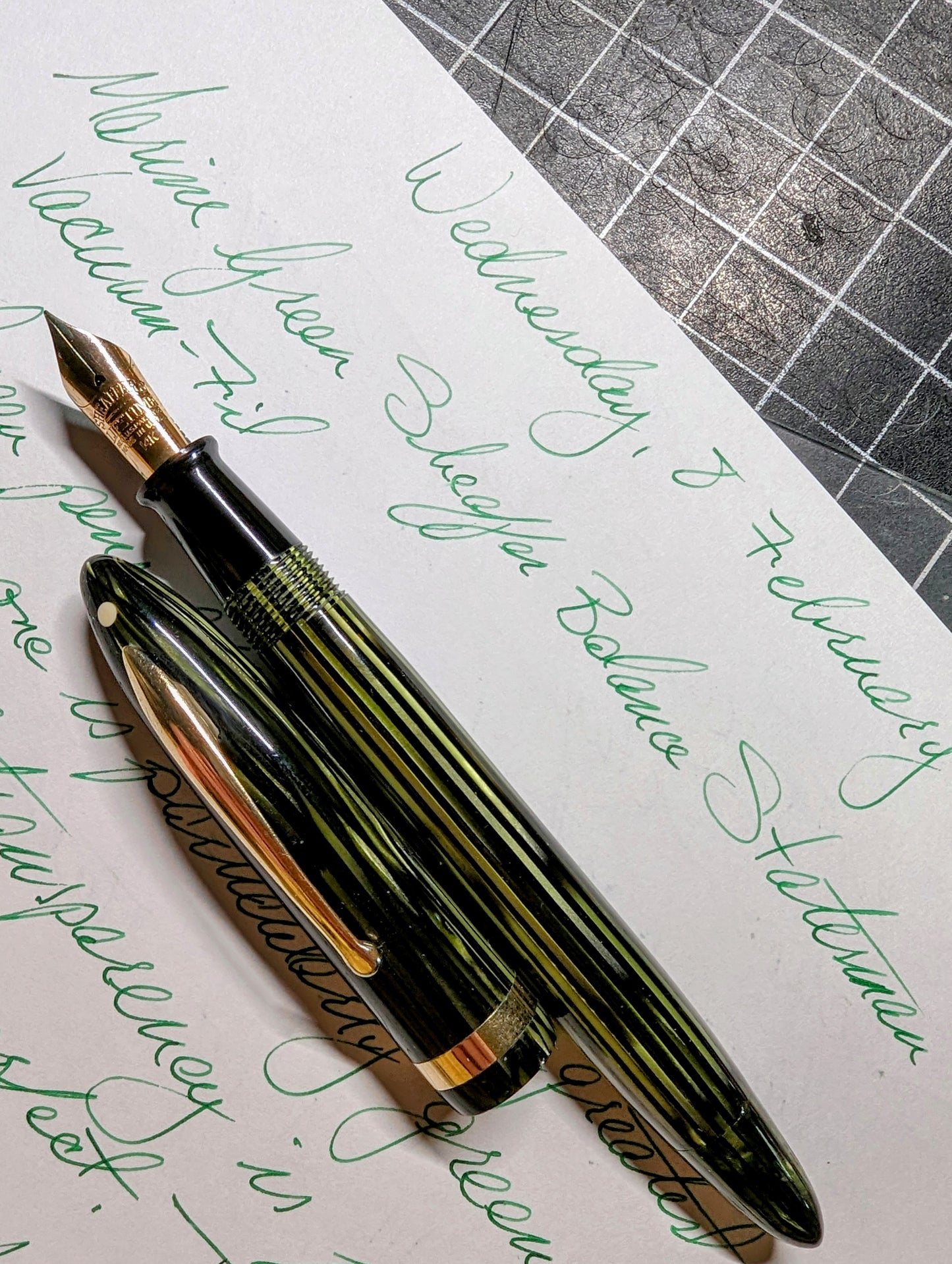 Marine Green Sheaffer Balance Statesman