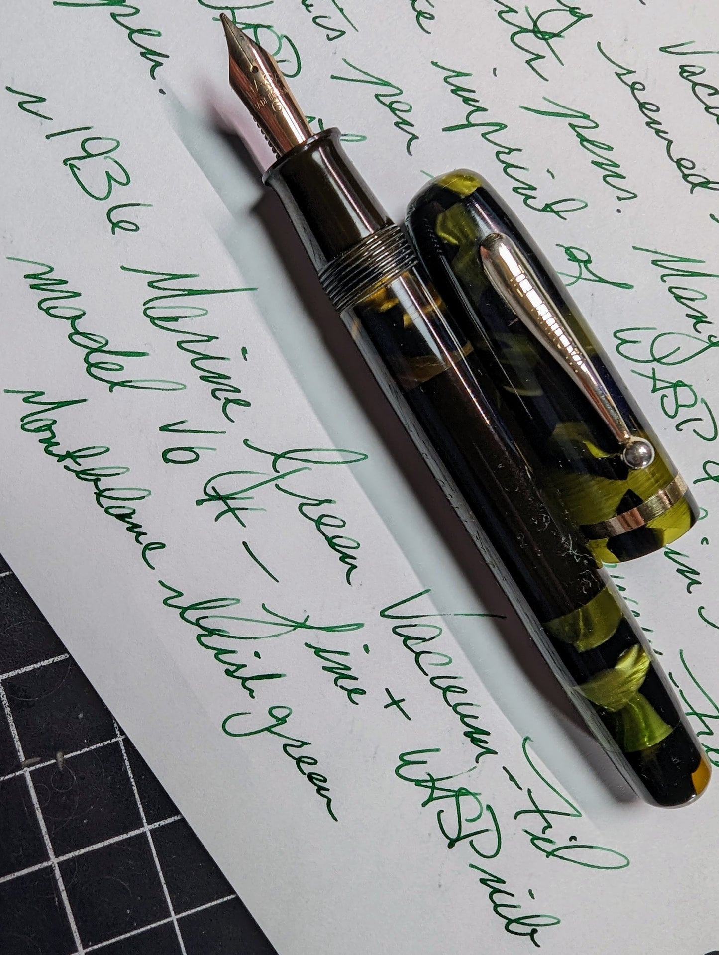 ~1936 Grand VACUUM-FIL vert marine