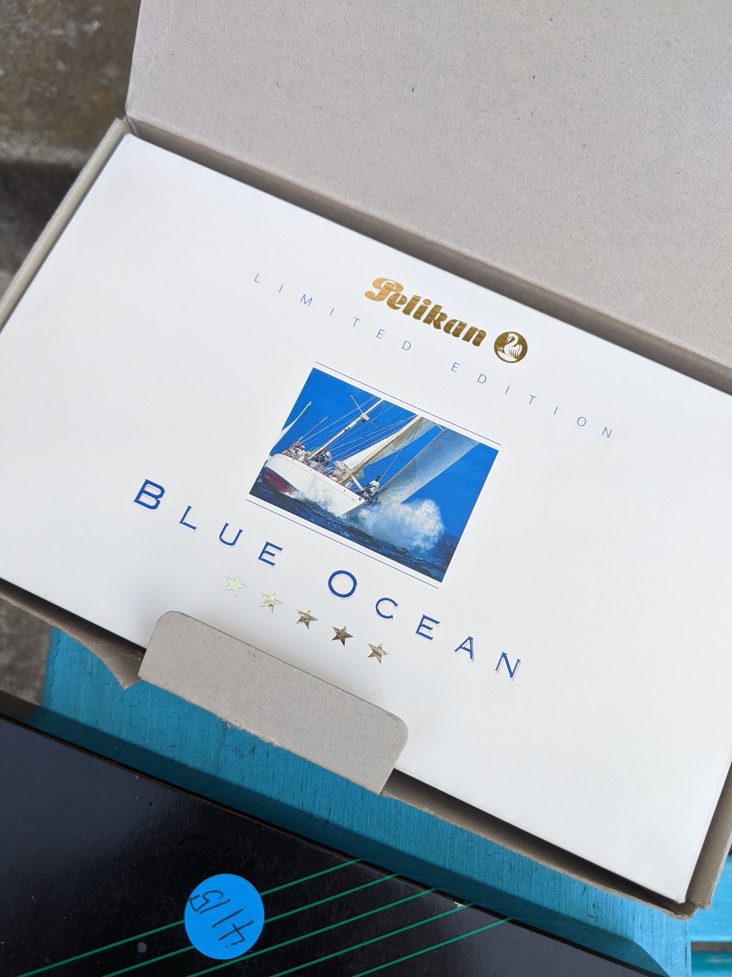 1993 Blue Ocean Pelikan M800 - Broad Oblique p/f nib