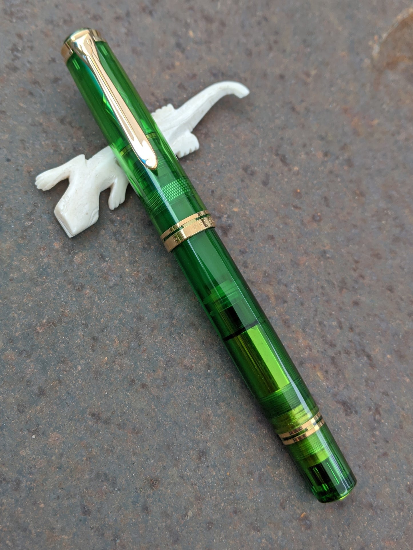 1992 Transparent Green Pelikan M800 Collector's Edition - medium p/f nib