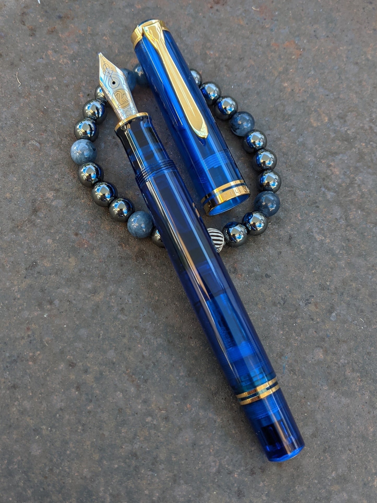 1993 Blue Ocean Pelikan M800 - Broad Oblique p/f nib