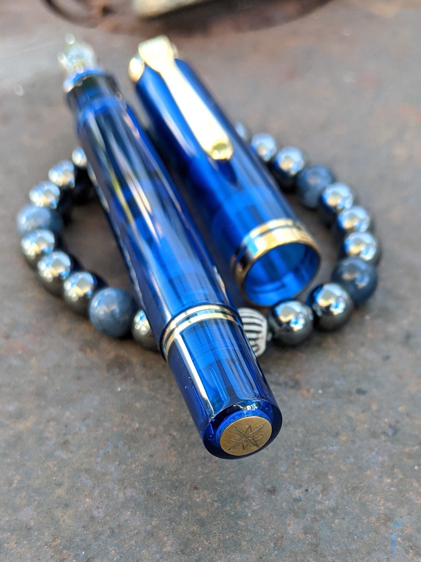 1993 Blue Ocean Pelikan M800 - Broad Oblique p/f nib