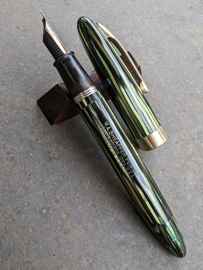 1947 Marine Green Sheaffer Sovereign - fine point