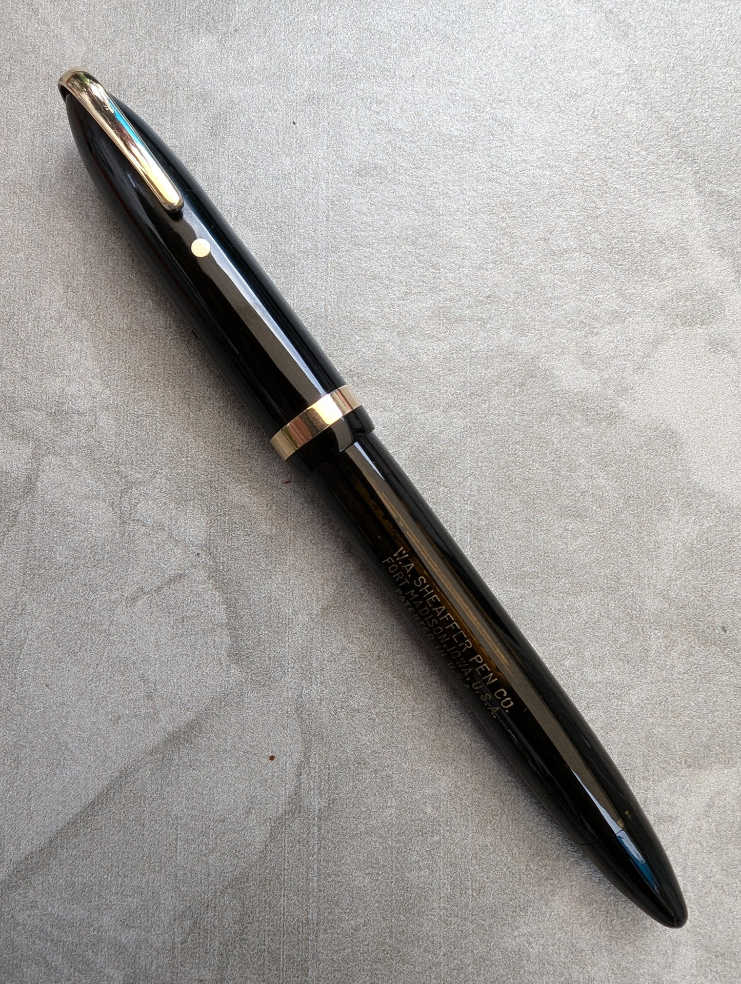 Stylo à bille Sheaffer Black 1941 Vigilant - Vacuum-Fil - pointe moyenne-fine