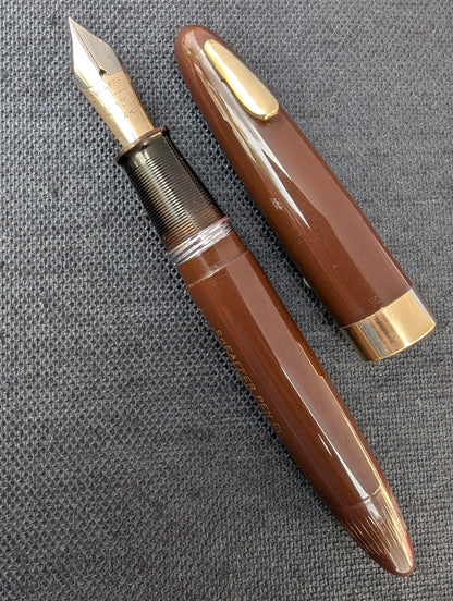 1948 Umber Sheaffer Tuckaway Sovereign - extra-fine-fine