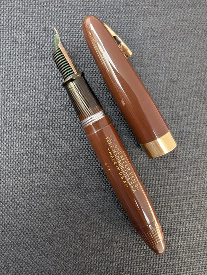 1948 Umber Sheaffer Tuckaway Sovereign - extra-fine-fine