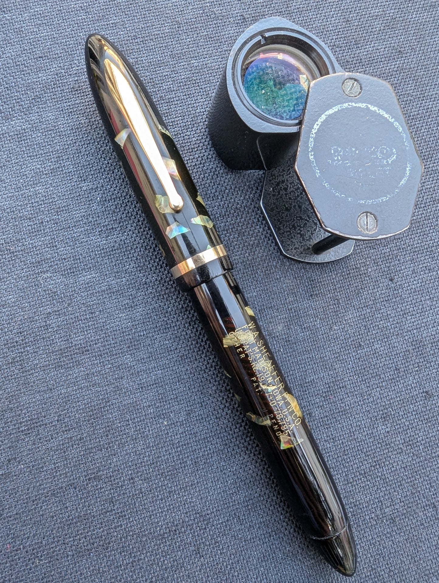 Ebonized Pearl Sheaffer Balance "Admiral" fountain pen