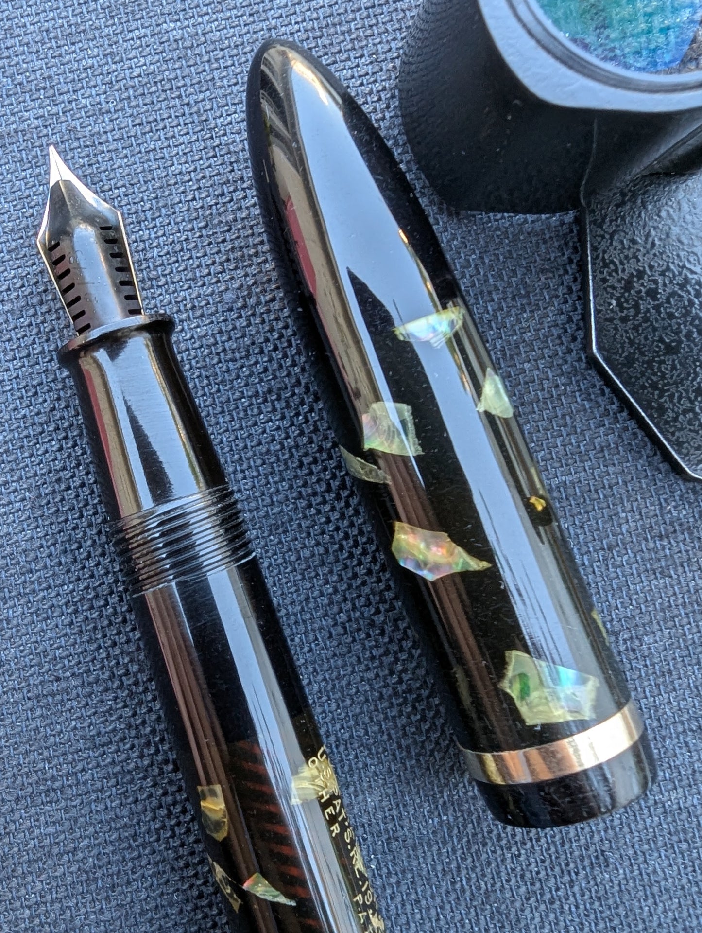 Ebonized Pearl Sheaffer Balance "Admiral" fountain pen