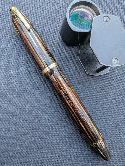 1941 Golden Brown Sheaffer Balance Defender - fine+ point