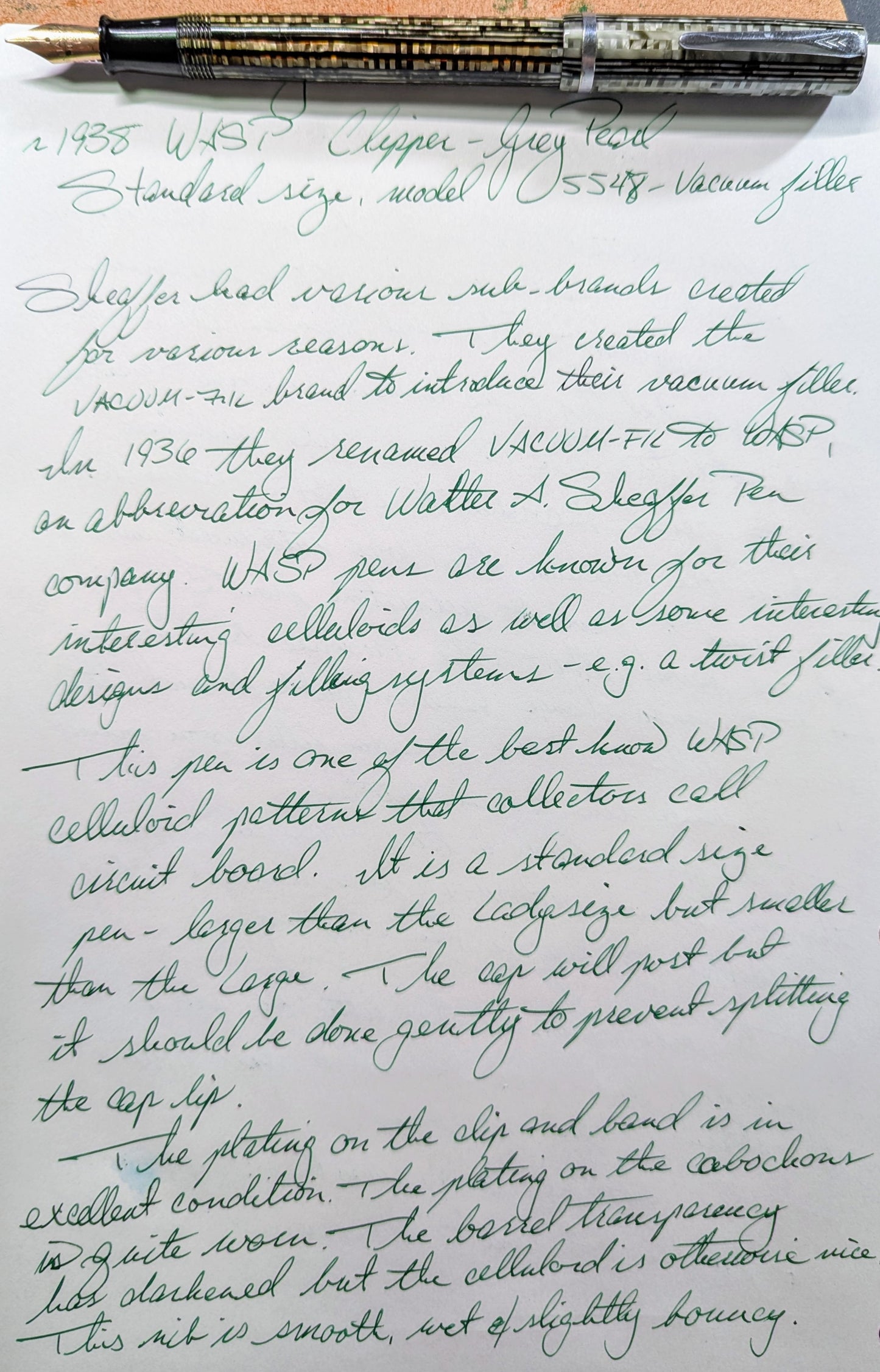 ~1938 Grey Pearl WASP Clipper standard