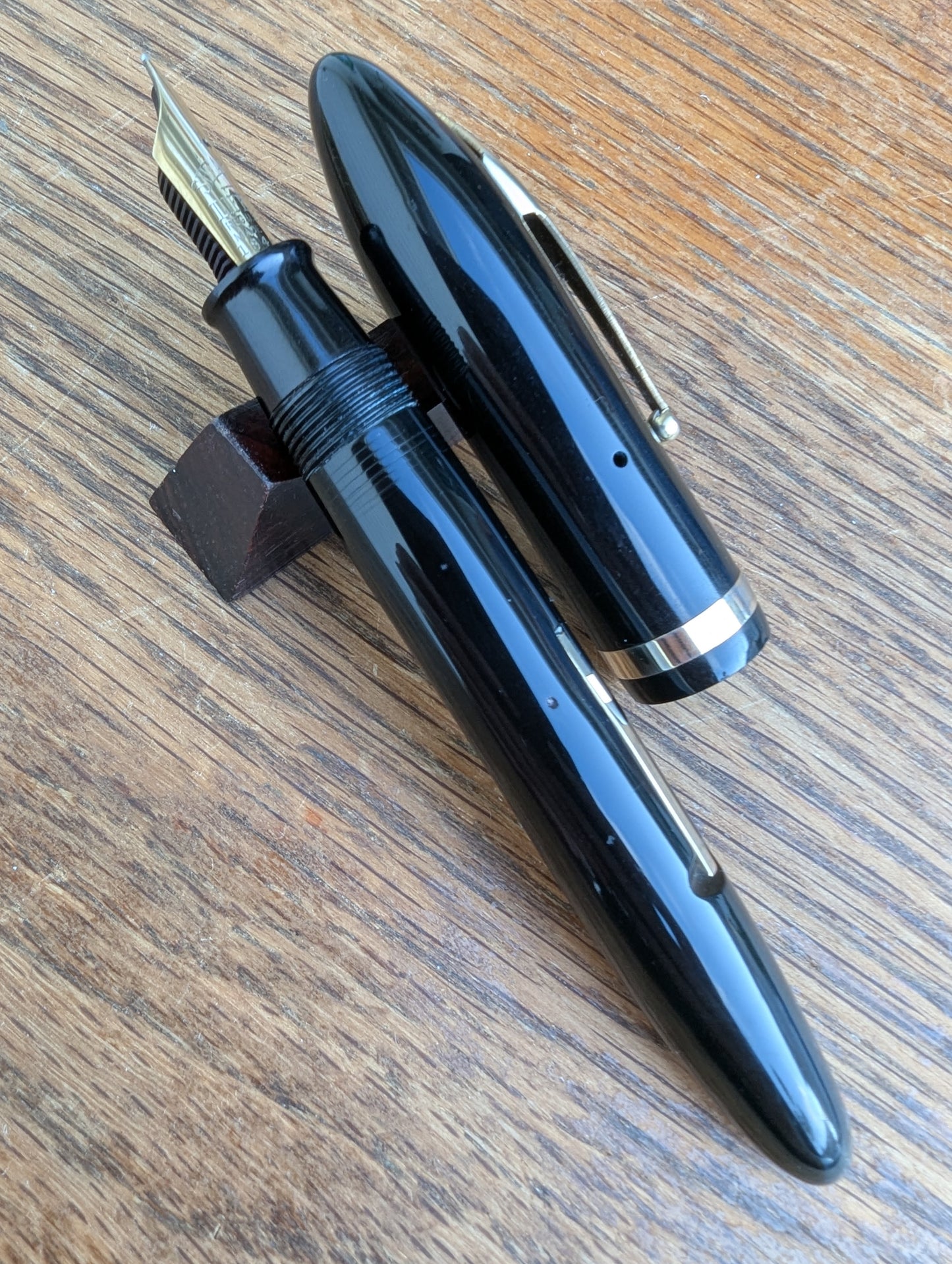 1936 Black Sheaffer Balance "Premier"  pen - lever filler - Fine point