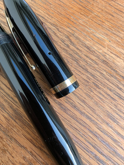 1936 Black Sheaffer Balance "Premier"  pen - lever filler - Fine point