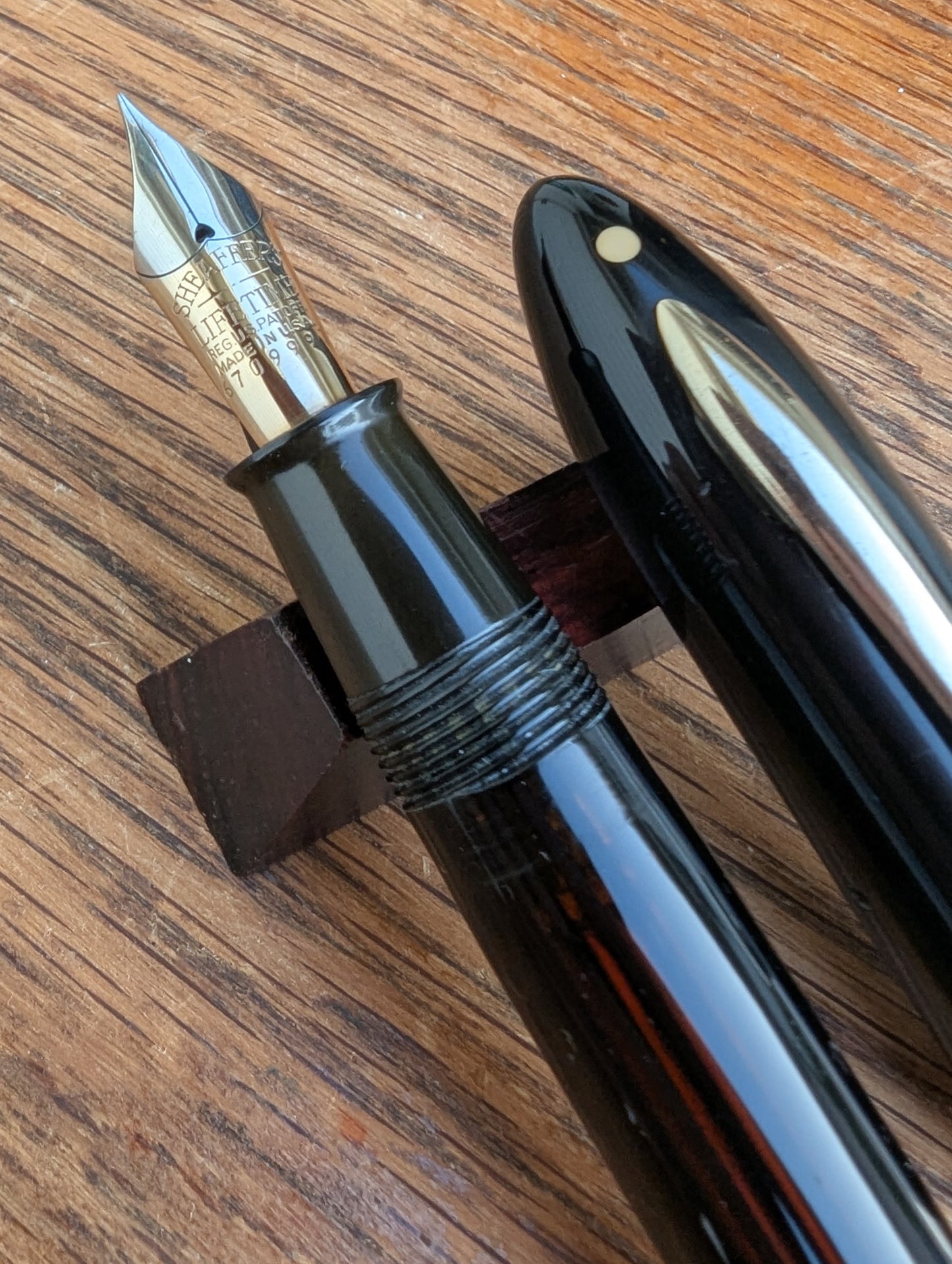 (Black Sheaffer Balance Premier (OS) pen - Vacuum-fil - medium-fine point