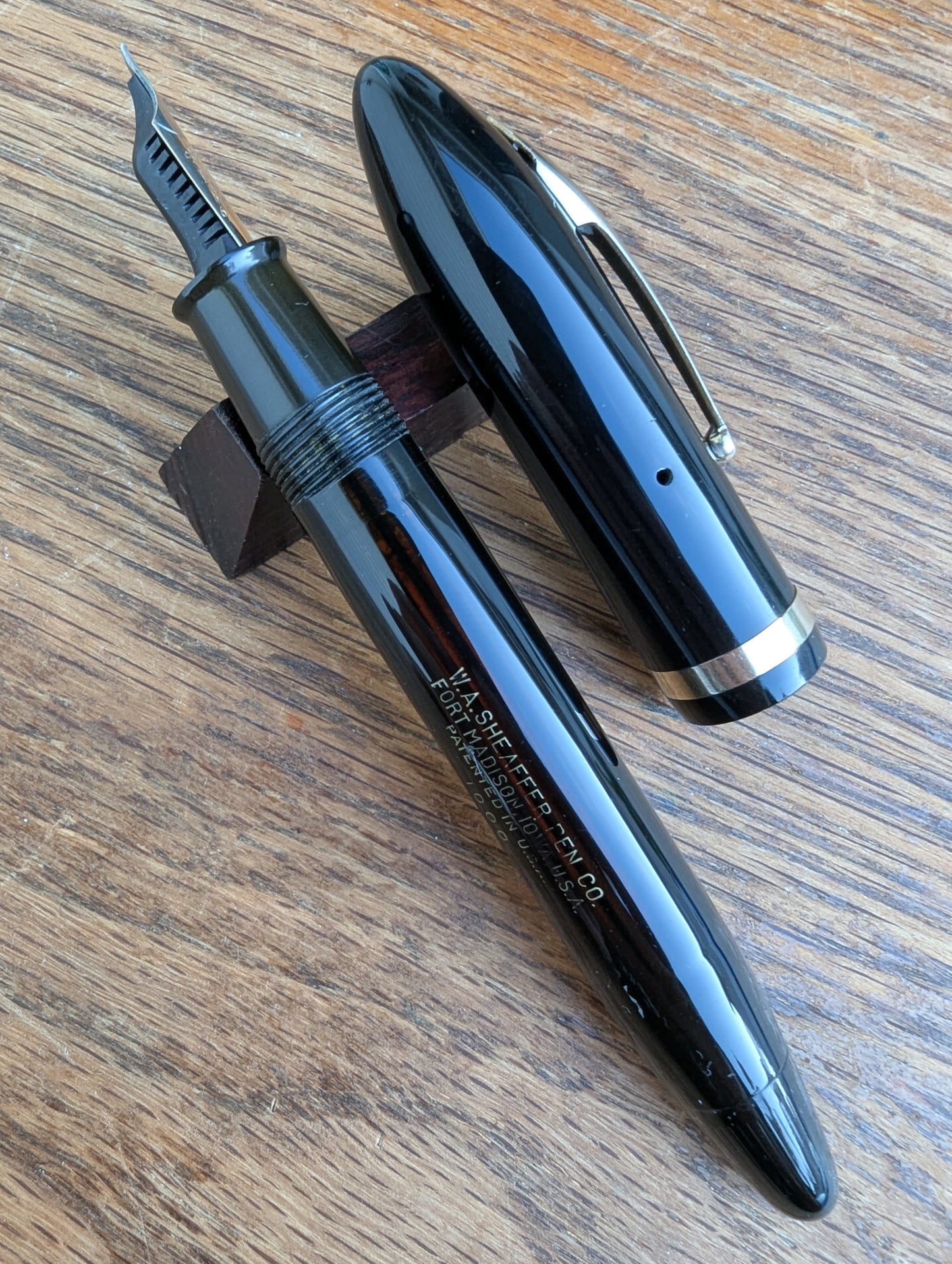 (Black Sheaffer Balance Premier (OS) pen - Vacuum-fil - medium-fine point