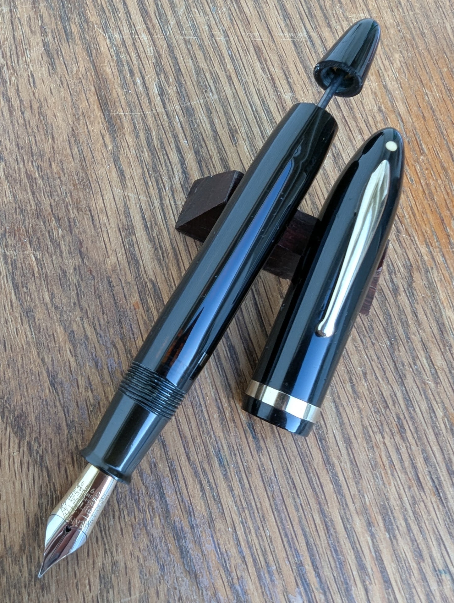 (Black Sheaffer Balance Premier (OS) pen - Vacuum-fil - medium-fine point