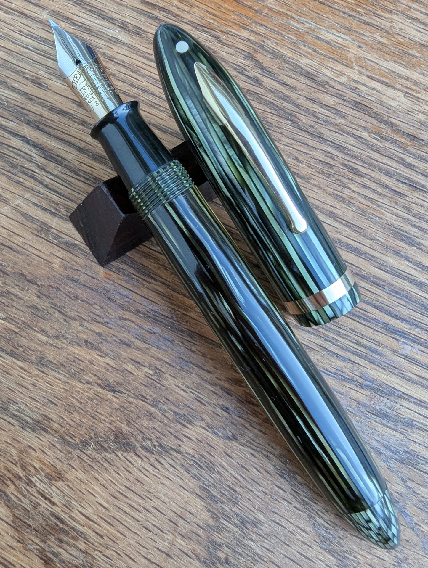 Marine Green Sheaffer Balance Premier (OS) pen - Vacuum-fil - medium point