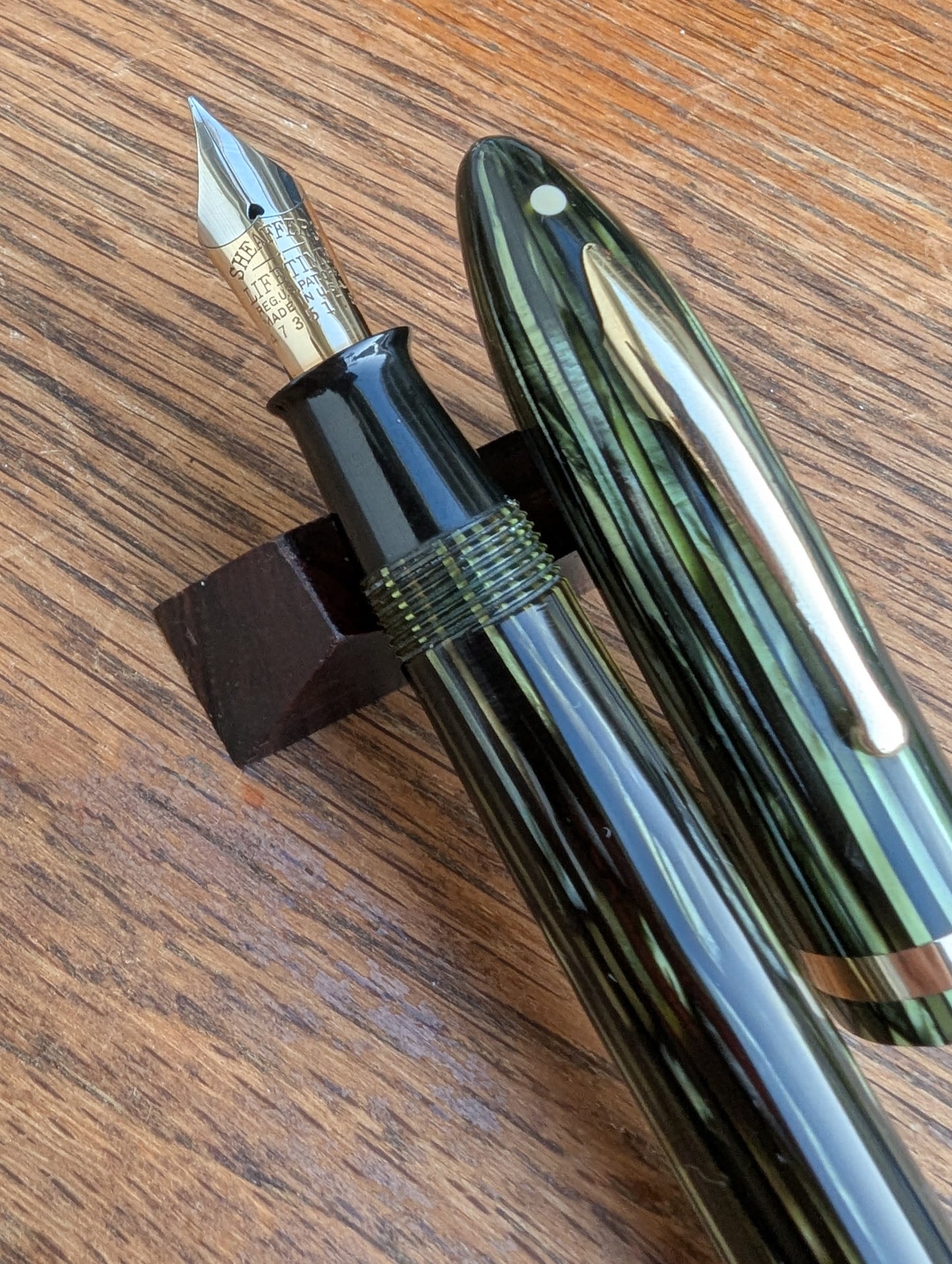 Marine Green Sheaffer Balance Premier (OS) pen - Vacuum-fil - medium point