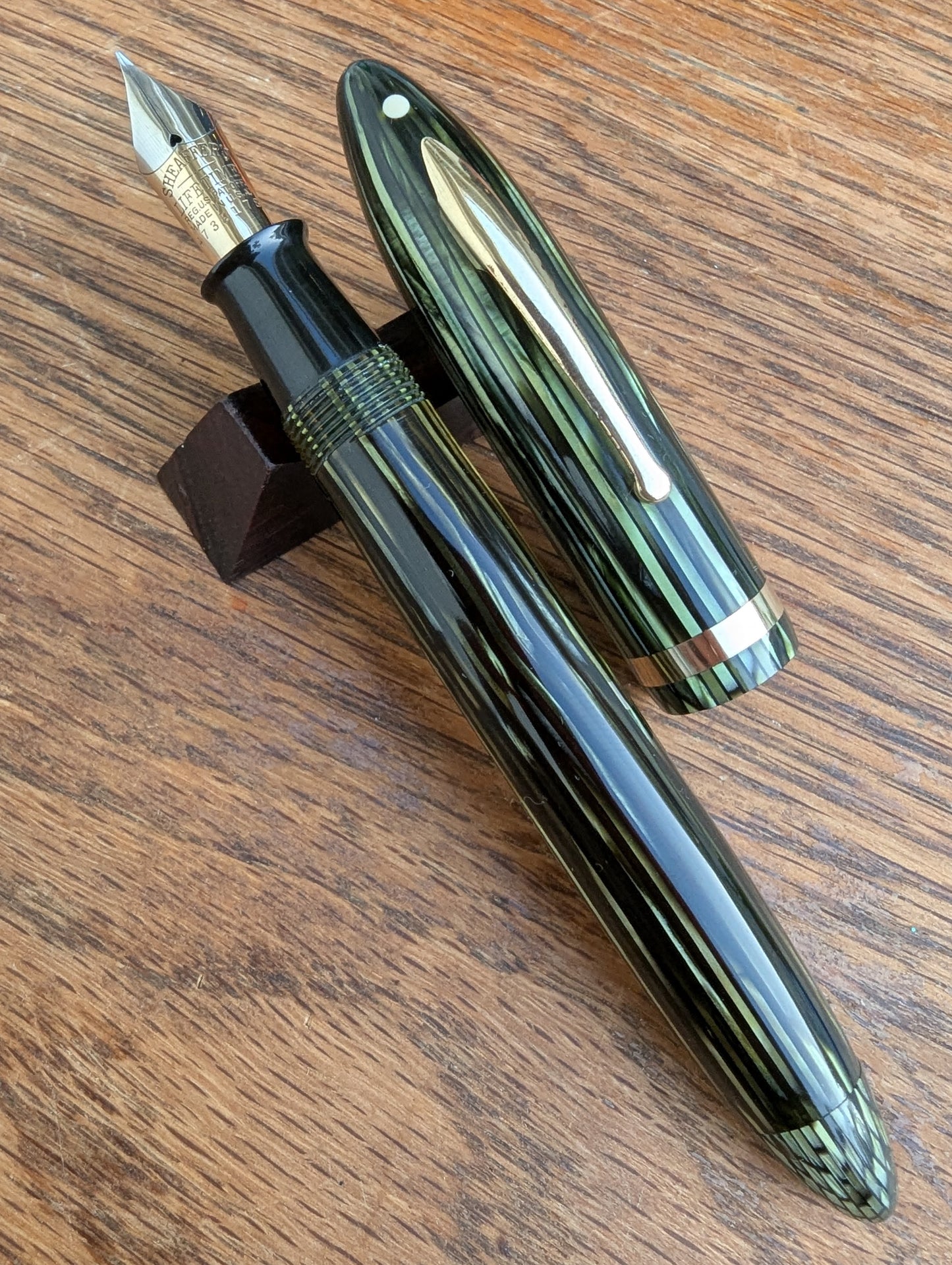 Marine Green Sheaffer Balance Premier (OS) pen - Vacuum-fil - medium point