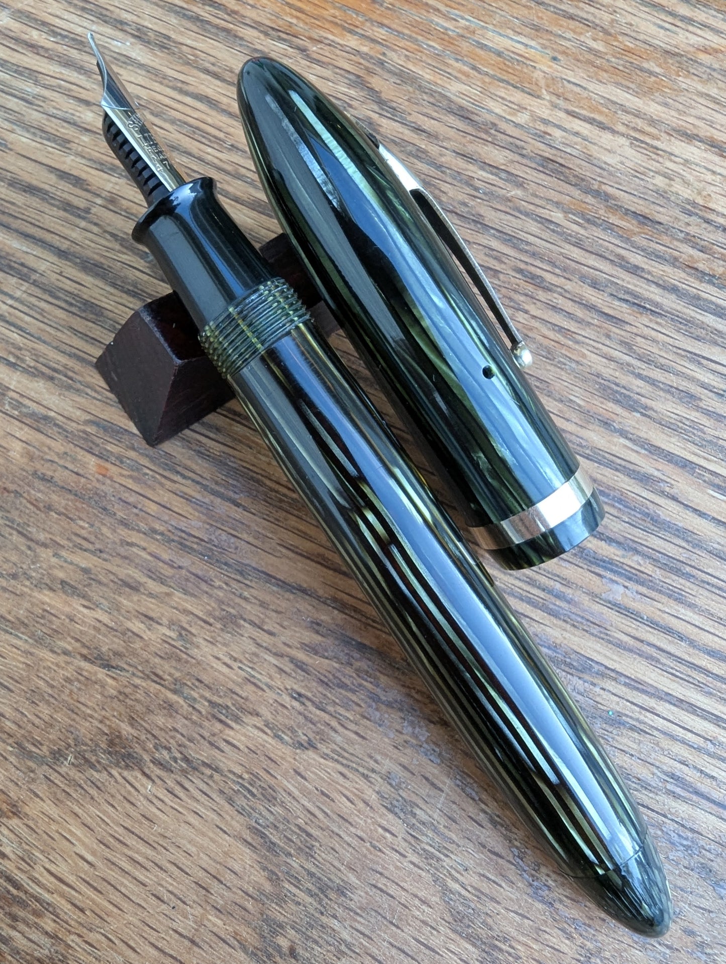 Marine Green Sheaffer Balance Premier (OS) pen - Vacuum-fil - medium point