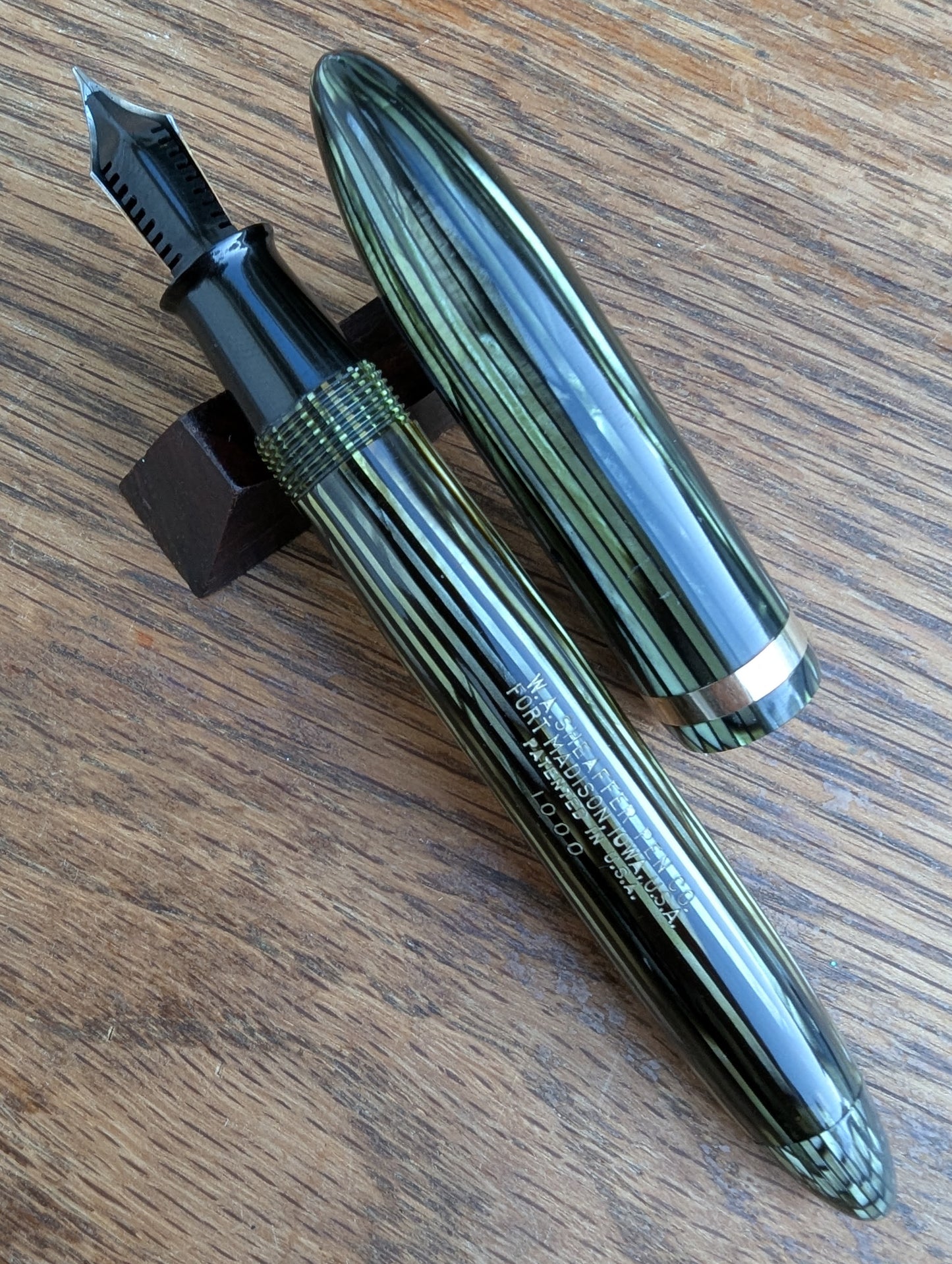 Marine Green Sheaffer Balance Premier (OS) pen - Vacuum-fil - medium point