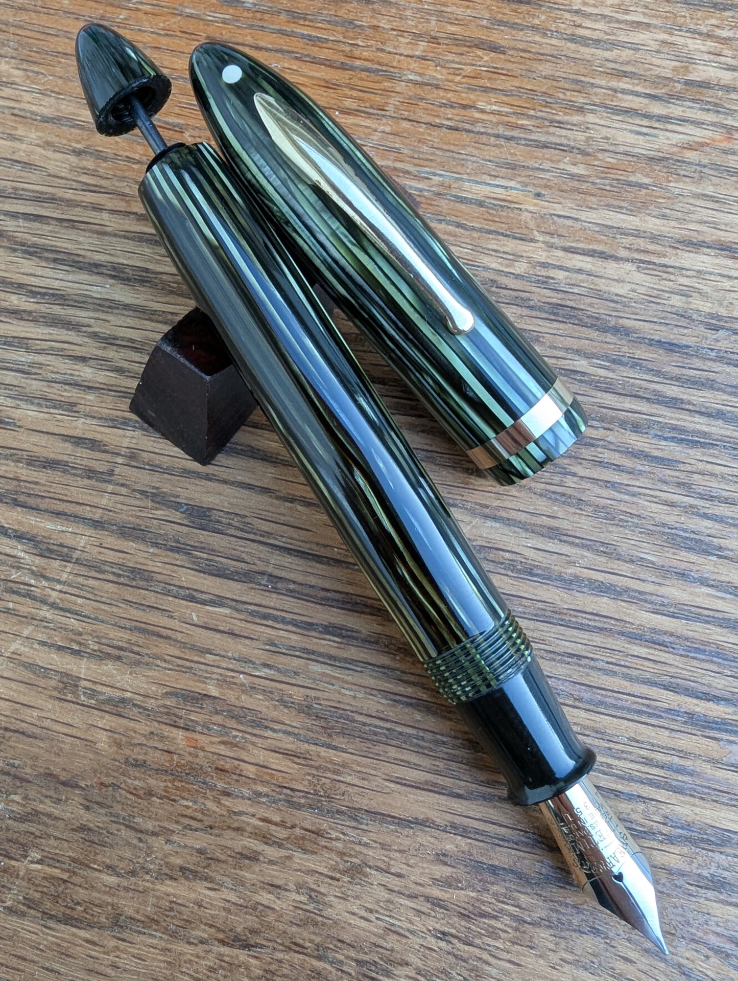 Marine Green Sheaffer Balance Premier (OS) pen - Vacuum-fil - medium point