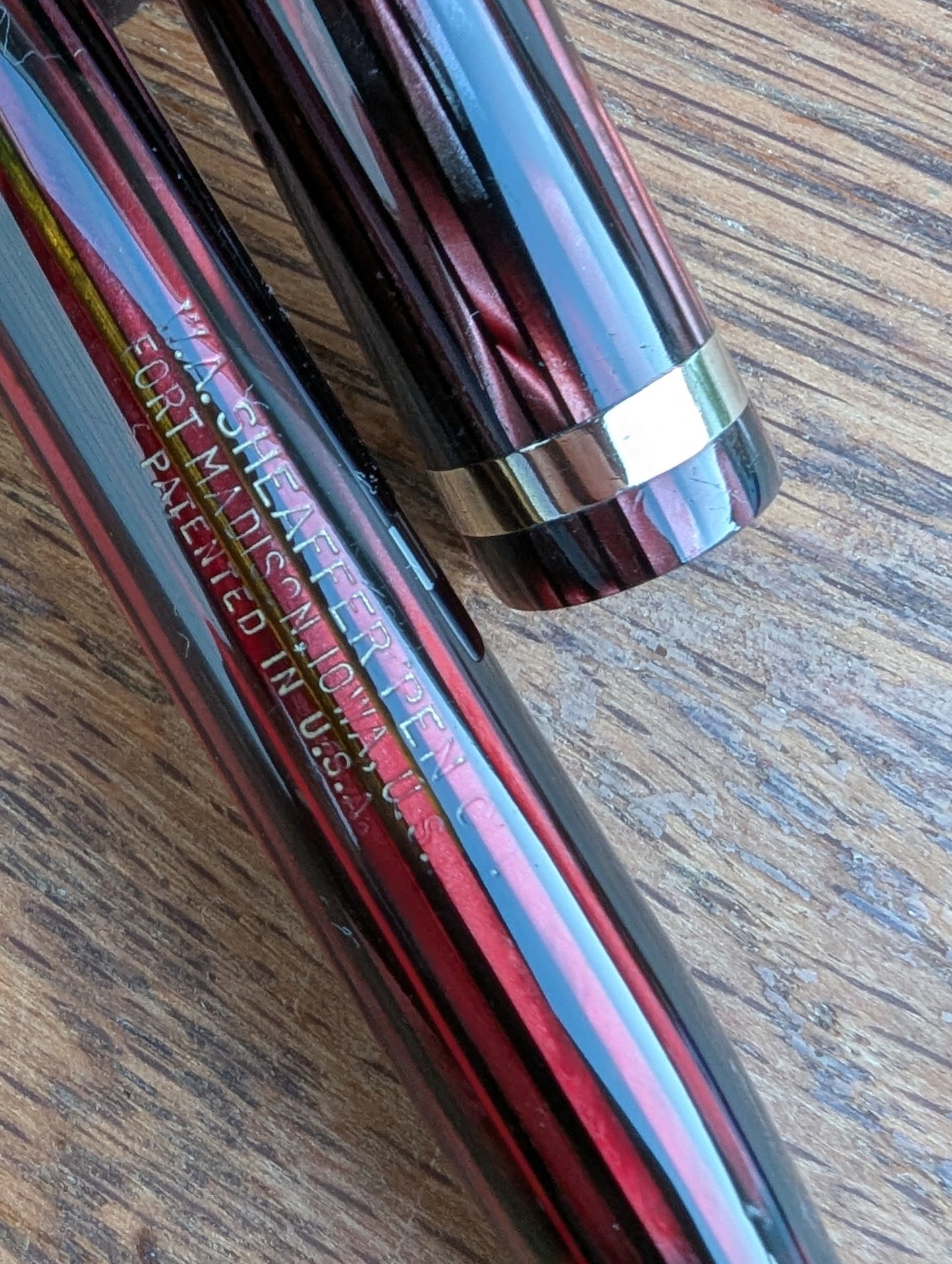 1941 Carmine Sheaffer Balance Statesman - fine point