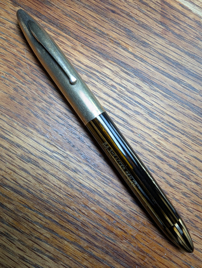 1942 Golden Brown Sheaffer Triumph Crest - fine point