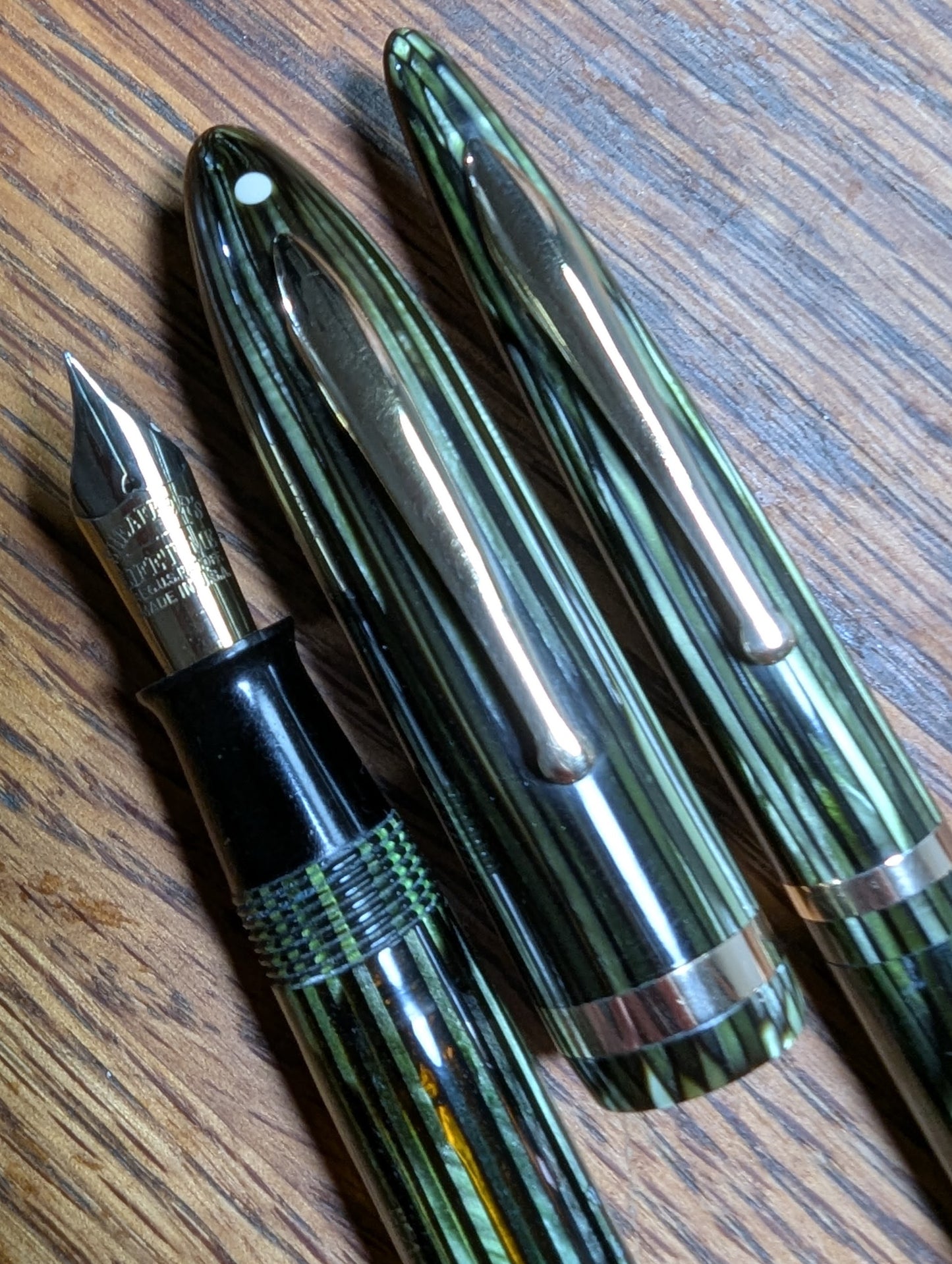 Marine Green Sheaffer Balance Premier (OS) pen & pencil - Vacuum-fil - fine point