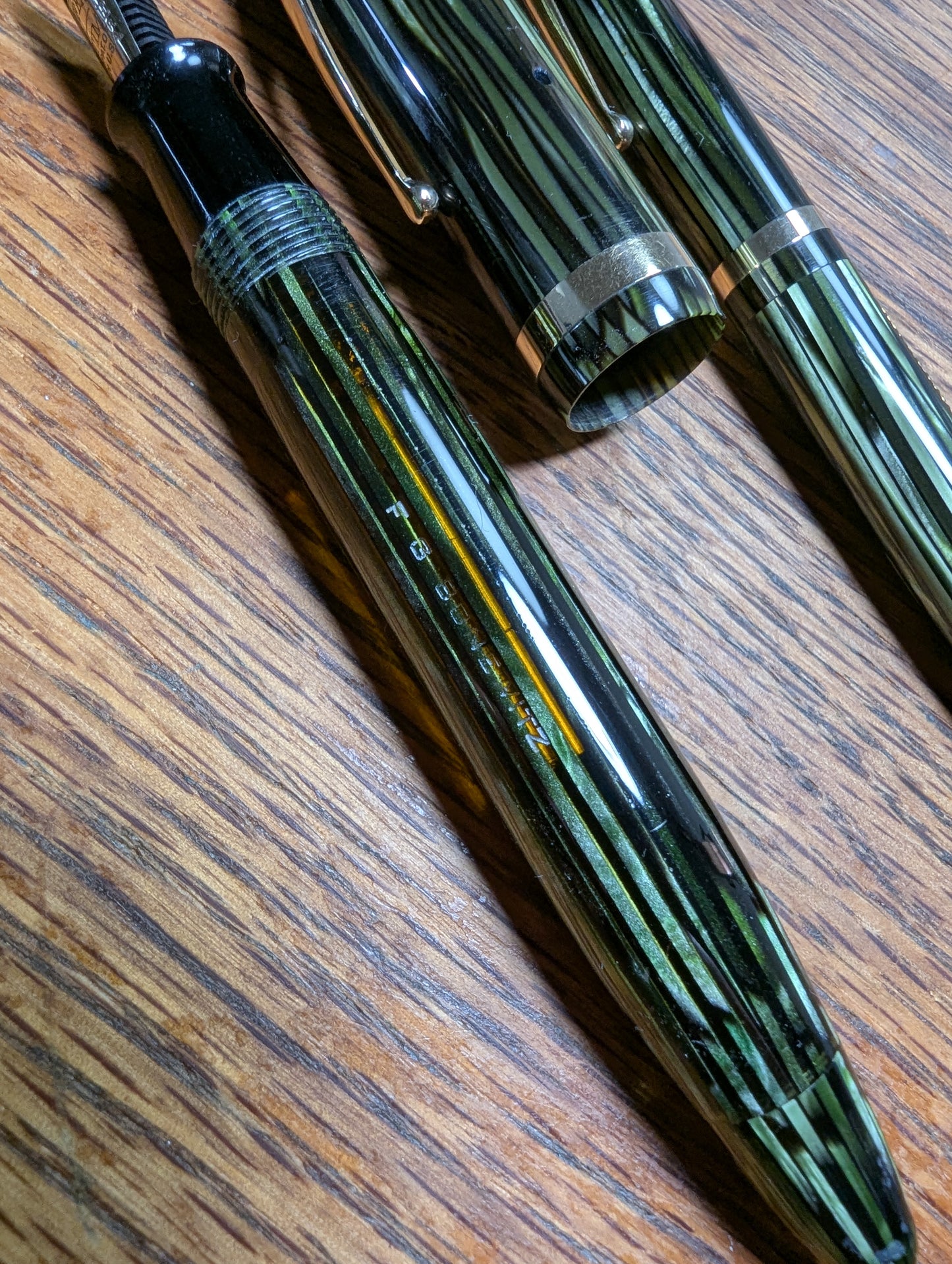 Marine Green Sheaffer Balance Premier (OS) pen & pencil - Vacuum-fil - fine point