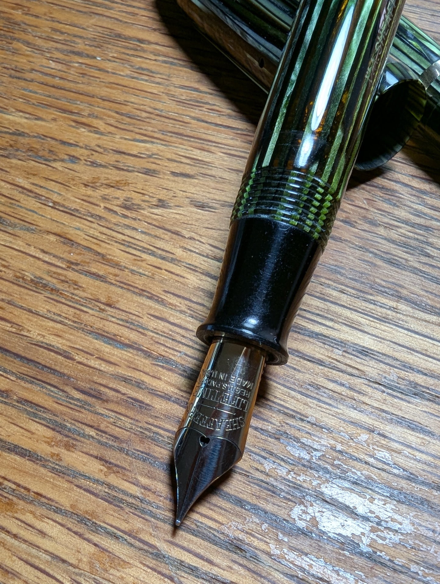 Marine Green Sheaffer Balance Premier (OS) pen & pencil - Vacuum-fil - fine point