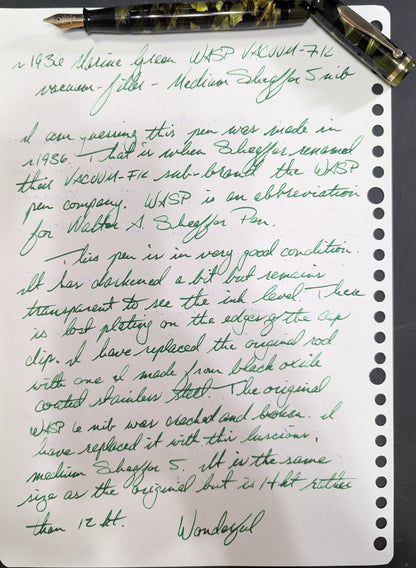 Marine Green WASP VACUUM-FIL standard size