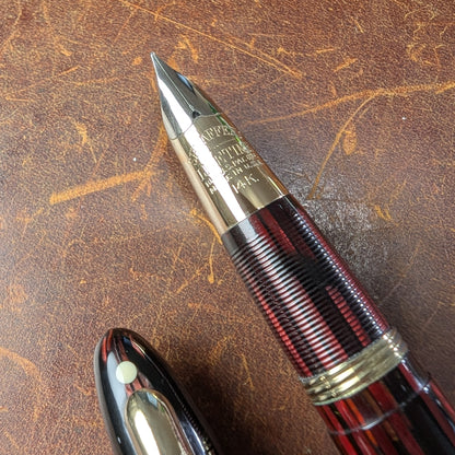 1943-5 Carmine Sheaffer Triumph Statesman - fine point