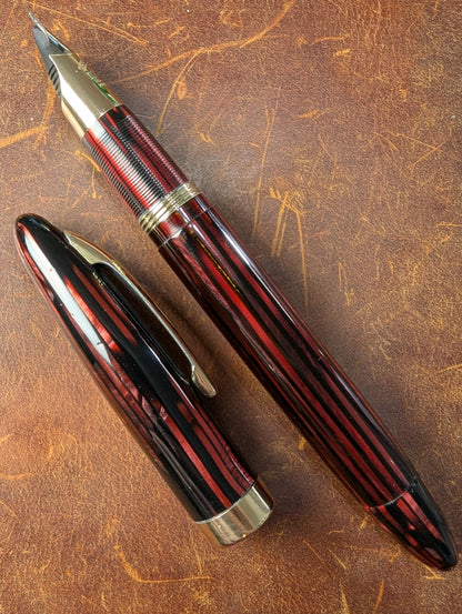 1943-5 Carmine Sheaffer Triumph Statesman - fine point