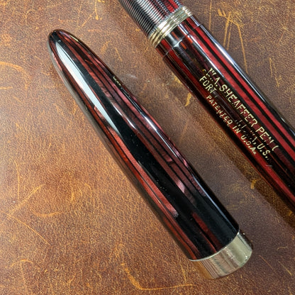 1943-5 Carmine Sheaffer Triumph Statesman - fine point