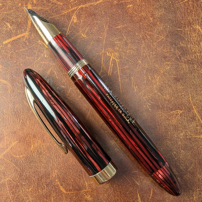 1943-5 Carmine Sheaffer Triumph Statesman - fine point